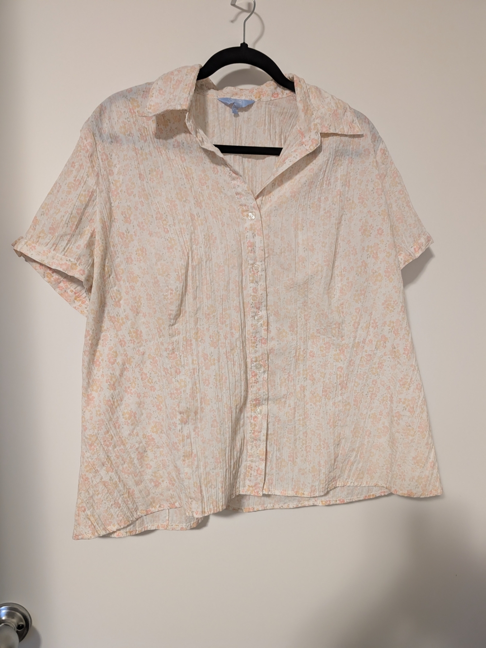 Denver Hayes Light Pink Floral Button-Down Shirt